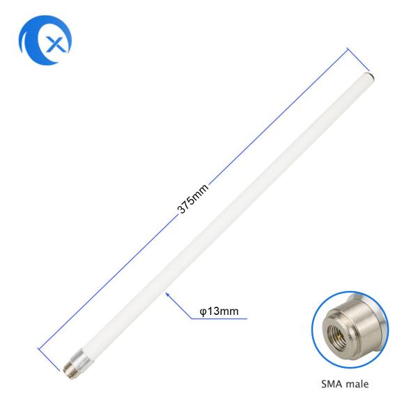 Quality 2.4G Omnidirectional WiFi Fiberglass Base Station Antenna With SMA Male Connector for sale