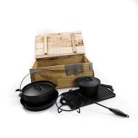 Quality OEM Pre Seasoned Cast Iron Cookware Set For Camping for sale
