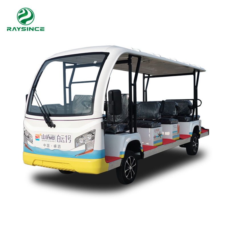 China Latest design 4 wheel electric sightseeing car  14 passenger tourist bus  made in China factory