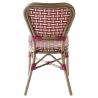 China Patio French Bamboo Look Stackable Bistro Dining Chairs factory