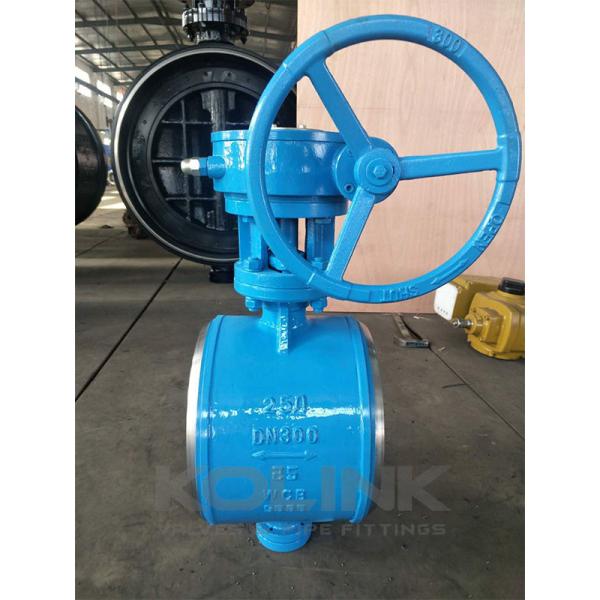 Quality Butt Weld Butterfly Valve Cast Steel High Pressure Triple Offset for sale