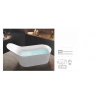 China White Acrylic Sanitary Bathtub Adult 60 Inch Freestanding Tub factory