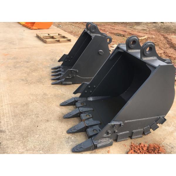 Quality JCB JS130 Excavator Rock Bucket With Bucket Teeth And Pins Adapter Side Cutters for sale