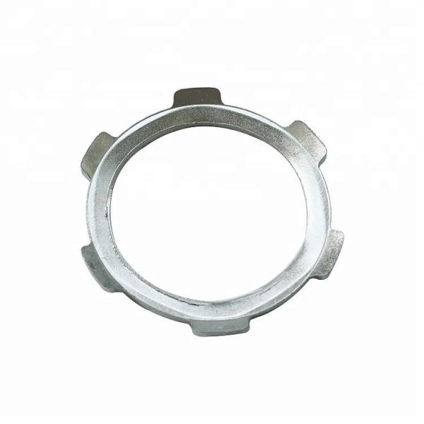 Quality Zinc Plated Steel Rigid Conduit Locknut , Female Connection Rigid Pipe Fittings  for sale