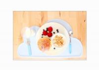 China Cloud Shape Silicone Feeding Mat , Heat Resistant Silicone Baby Food Mat factory