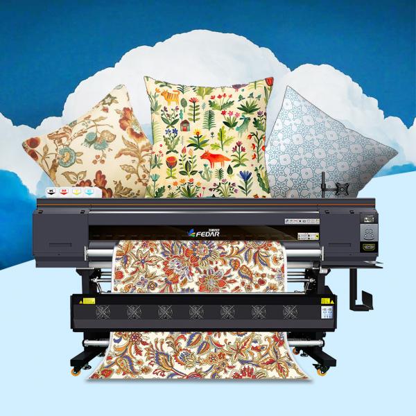 Quality Large format I3200A1*4HEAD Fabric Printing Sublimation Printer 1900mm in speed for sale