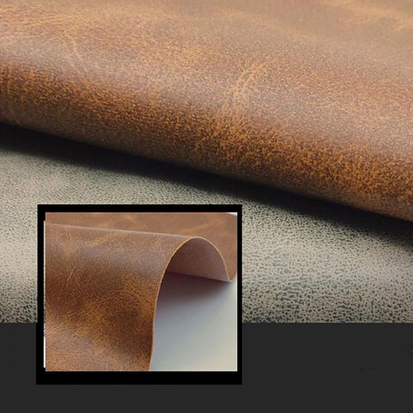 Quality Snow Frosted Knitted PVC Material Leather 0.6mm Thickness For Packaging Box for sale