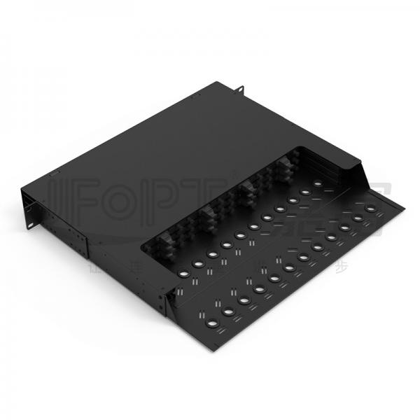 Quality 3 Layer Sliding Tray MPO Patch Panel 144 Cores 19 Inches 12 Cassette MPO/PC-LC for sale