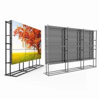 China 1.7mm 49 55 Inch LG Samsung LCD Video Wall IR Touch Frame Floor Standing Cabinet for sale