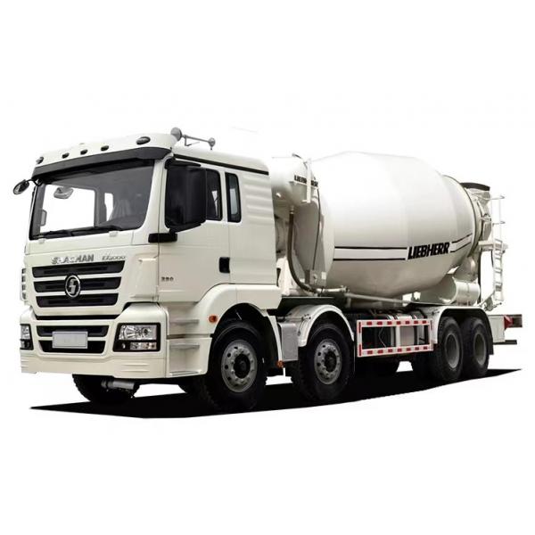Quality 8x4 Concrete Conveyor Truck SHACMAN H3000 Concrete Transit Mixer 375HP White for sale