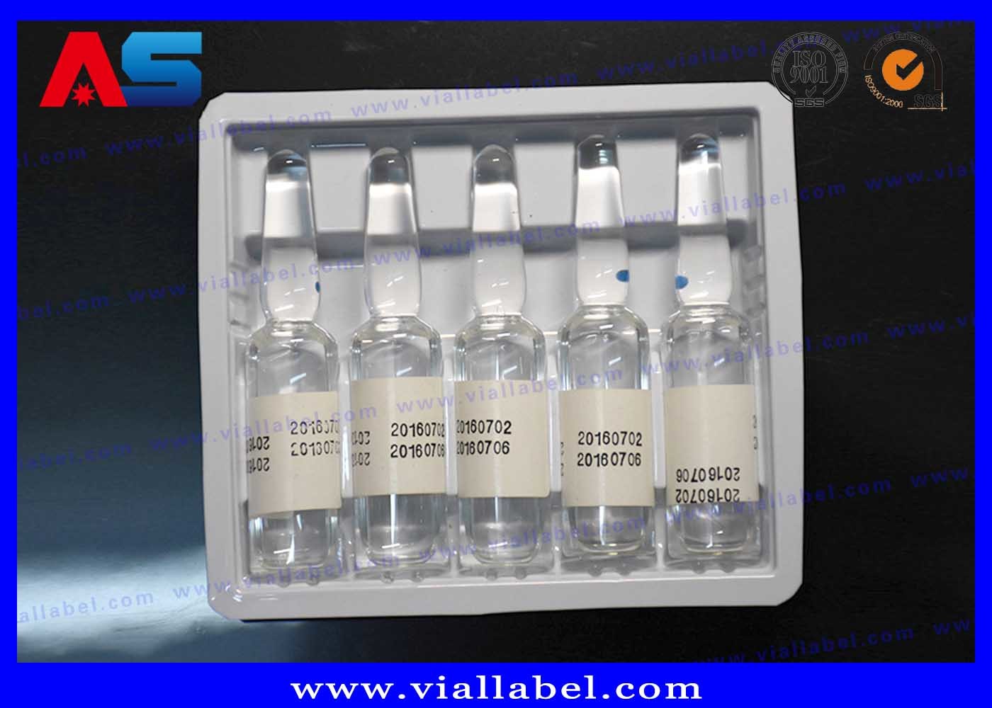 China 5 2ml Somatropin Ampoule PET Plastic Blister Packaging factory