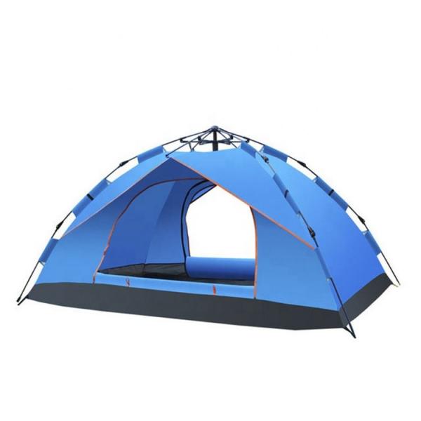 Quality Waterproof 2.2KG Camping Pop Up Tent 201D Oxford Cloth Straight Bracing Type for sale
