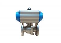 China SS316 50A Full Port Pneumatic Actuated Ball Valve factory