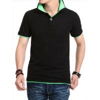 China wholesale polo shirt design with combination China two-tone polo shirts factory