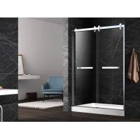 China Hinge tempered glass shower doors,unique hinge shower door,tempered shower enclosure factory