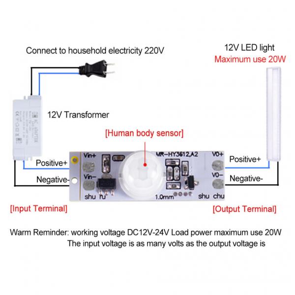 Quality DC 12V 24V Smart Sensor Module PIR Motion Sensor Module Switch for sale