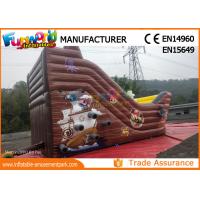 Quality Custom Printing Inflatable Commercial Bouncy Castles With Slide for sale