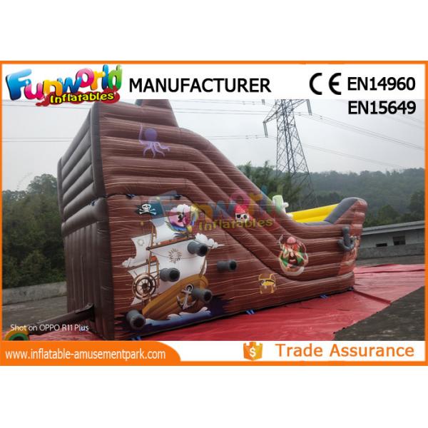 Quality Custom Printing Inflatable Commercial Bouncy Castles With Slide for sale