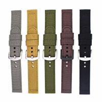 China 24mm Canvas Leather Watch Strap factory