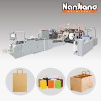 Quality 70-150 Pcs/Min Roll Fed Paper Bag With Handle Machine Automatic WFD-330 for sale