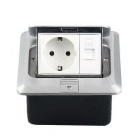 China RJ45 Data Computer Internet Outlet Sockets for Office and Home NO Network EU Standard factory