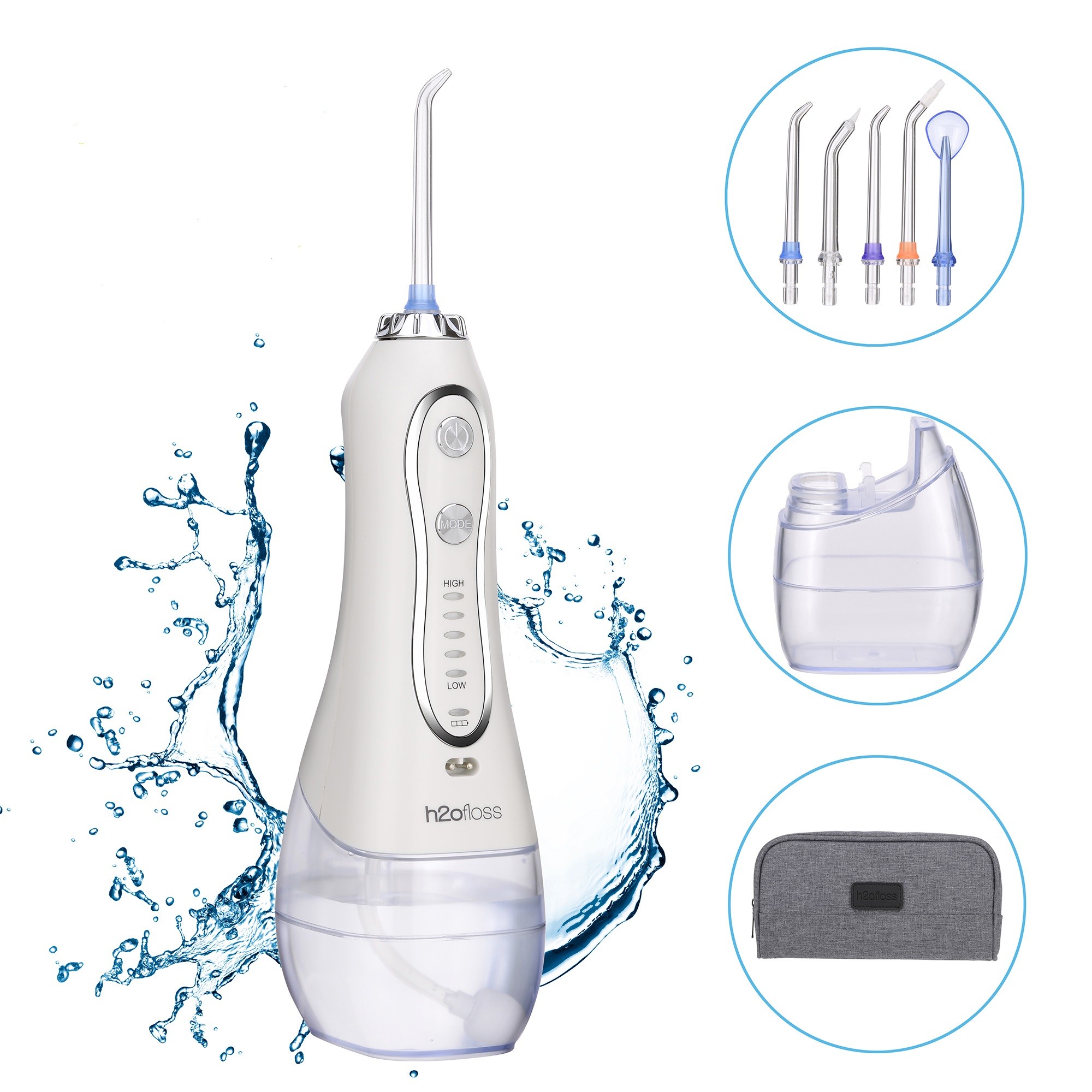 China Cordless Water Flosser 300 Ml Removable Tank With IPX7 Waterproof factory