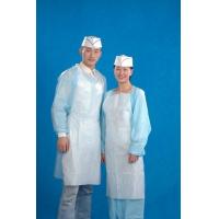 China Embossed White Plastic Aprons Medical 0.02MM Thickness For Hospital factory