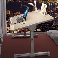 China Manual Height Adjustable Desk Base for Small Home Office Folding Laptop Standing Desk factory
