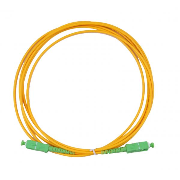 Quality Data processing networks SC Simplex Fiber Optic Patch Cord with Single Mode for sale