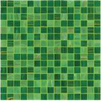 China Spring green gold line glass mosaic mix pattern entrance backspalsh for sale