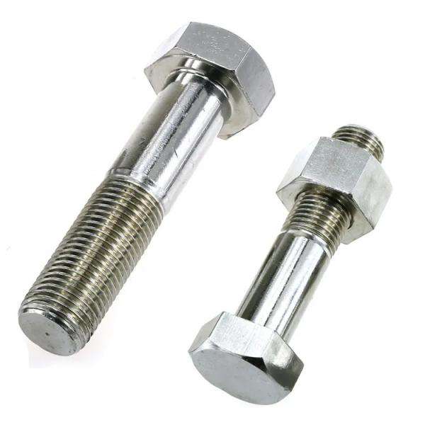 Quality Oil Gas M6 M7 M8 M10 M24 Stainless Steel Hexagon Flange Bolts With Nut And for sale