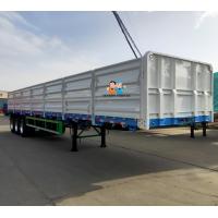 China Side Wall Semi Trailer With Interior Door For Transporting Grain for sale