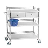 China RK Bakeware China Medical Hospital Dressing Stainless Steel Trolley Surgical Trolley with Drawers factory