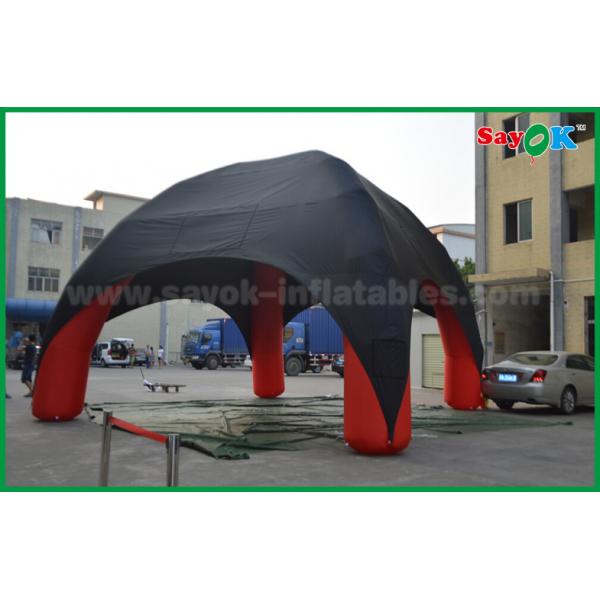 Quality Inflatable Tent Dome Red / Black Spider Inflatable Dome Tent 4 Legs With Oxford for sale