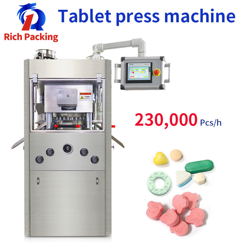 China Tablet Press Machine Rotary High Speed Capacity Automatic 25mm 230000 Pcs/h factory
