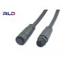 China Aviation Waterproof Power Cable Connectors Circular M12 Female Male 4 Pin Black Color factory