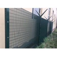 China 3 × 0.5 × 8 Gauge 358 Security Fencing Pvc Coated Green Color Anti Theft Protection factory