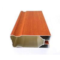 China Wood Grain 6063 Aluminum Extrusion Profiles Traditional Building Materials For Construction factory