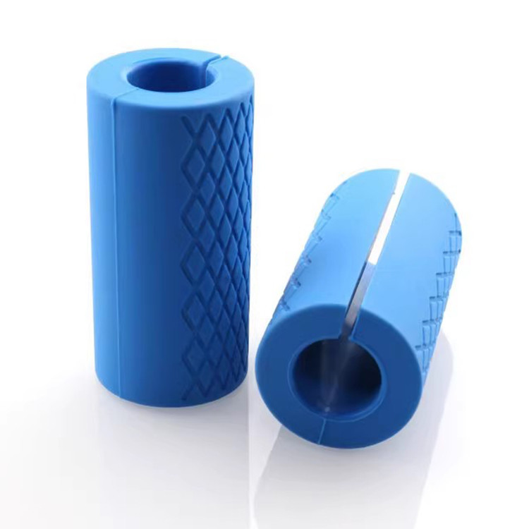 China Silicone Rubber Barbell Grips For Weight Lifting Cable Attachments & Fitness Training factory