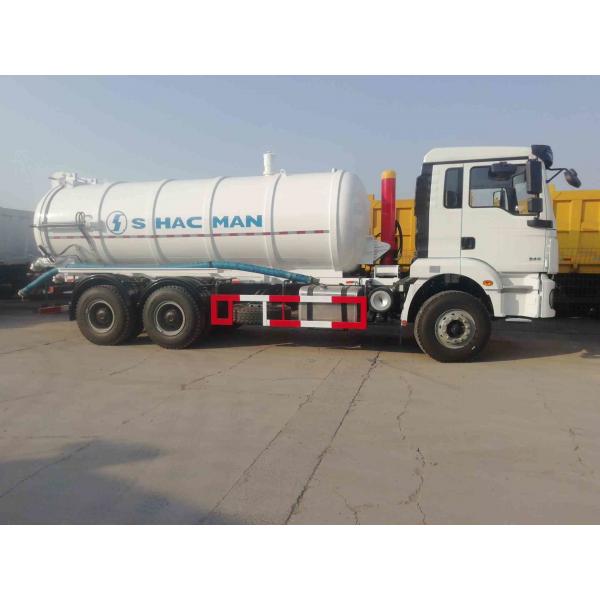 Quality SHACMAN F3000 Special Trucks Vacuum Sewage Suction Truck 6x6 380HP Euro V White for sale
