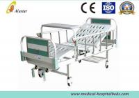 China CE Approved Manual 2 Crank Medical Hospital Beds With Covered Castors (ALS-M223) factory
