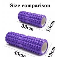 China Massage Zones PVC EVA High Density Portable Highly Durable Yoga Daily Exercises Foam Roller factory