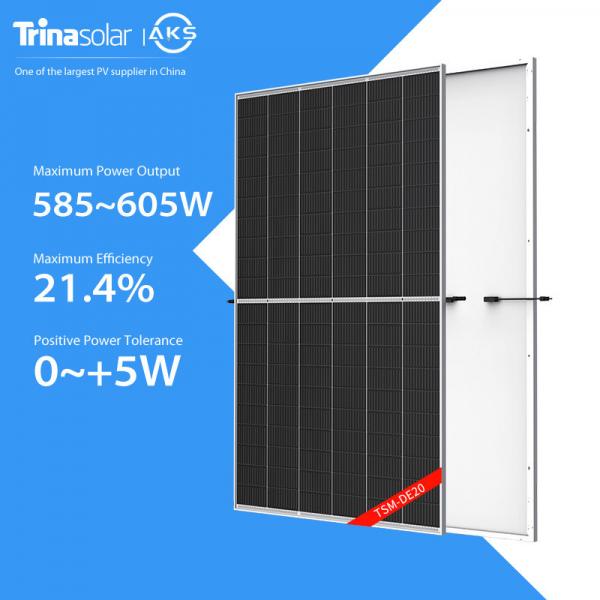Quality 120 Cells Trina Solar Panel 585W-605W Mono PERC Solar Panel Solar Power for sale