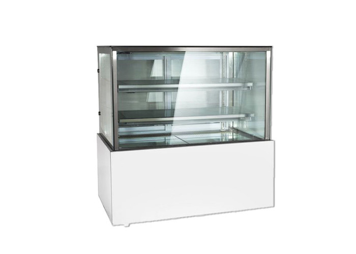 China Stainless Steel Cake Display Freezer Commercial Elegance Marble Base factory