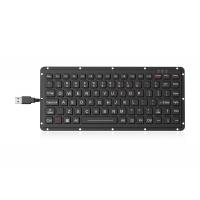 China 87 keys Silicone Rugged Keyboard Carbon On Gold Key Switch Technology for sale