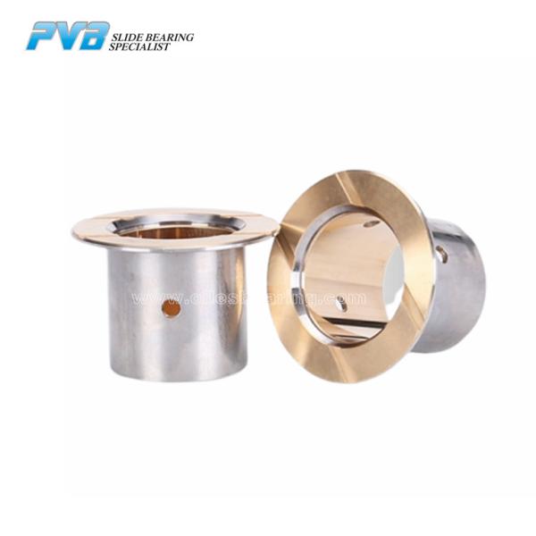 Quality CuSn10Pb10 Track Roller Bimetal Bushing Friction Welded Flange Bimetal Bushing for sale