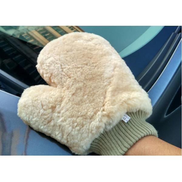 Quality Lambswool Wash Mitt For Car Interior Cleaning , Lambswool Polishing Mitt  for sale