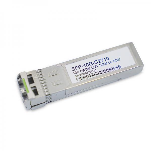 Quality Duplex LC SMF 10G Optical Transceiver Cisco Compatible 10G CWDM SFP+ 1270nm 10km for sale