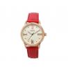 China Round Alloy Case Leather Quartz Watch With Red Leather Band Big Face factory