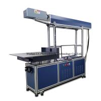 china S800 3D dynamic CO2 glass tube laser marking engraving cutting machine for Jeans
